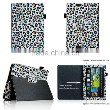 Leopard Rainbow Design For Kindle Fire HD 7.0 2013 Edition 7 Inch Tablet Case