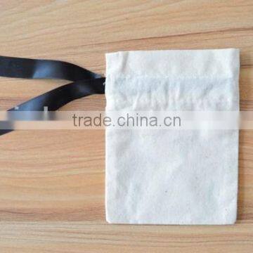 Custom Cotton Bag Drawstring Bag Jewelry Pouches (20150729J59) photo-4
