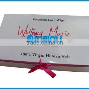 Hair package box with logo for hair extension wig