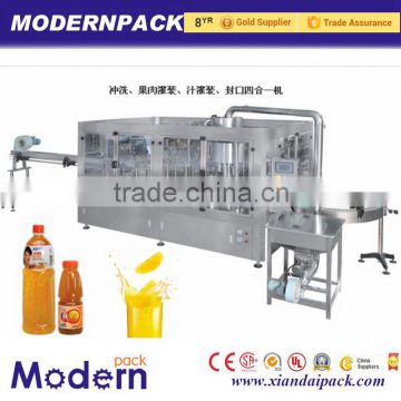 Automatic Triple Juice Beverage Filling Production Line/Drink Pulp Filling Machine