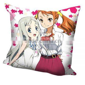 New AnoHana Anime Dakimakura 40cm x 40cm Square Pillow Cover SPC235