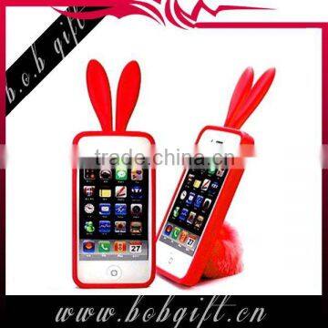 silicone rabito case for iphone4/4s