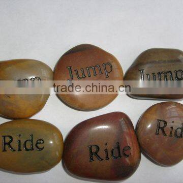 engraved stone/engraving pebble stone/manufacturer