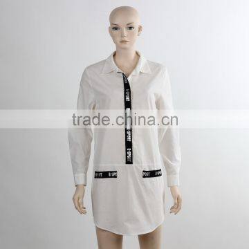 F5W11020 New Fashion Women White Dress Shirts