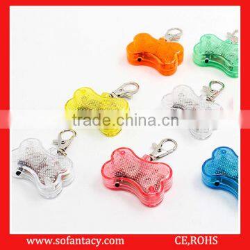 Factory Supplies OEM Logo Printed Reflective Advertising Mini Keychain With LED Light photo-6
