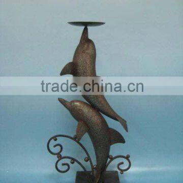 metal dolphin home decoration