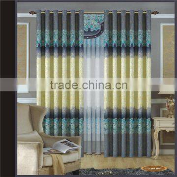 New style printed jacquard curtain fabric China manufacturer