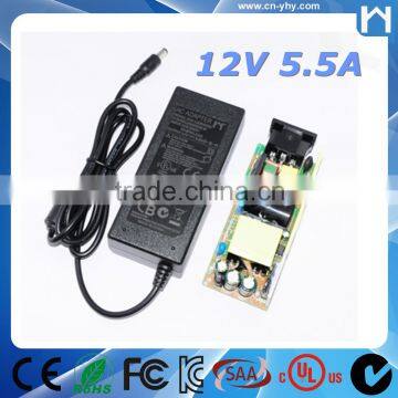 100V - 240V To DC 12V 5.5A Switching Power Supply Adapter For LED strip Light