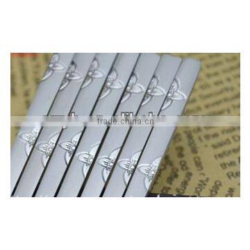 Stainless Steel Chopsticks Korean Hopsticks Solid Chopsticks With Carved Designs