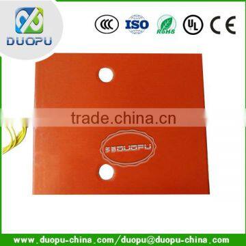 Flexible silicone rubber heater sheet duopu