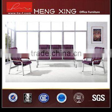 Top level eco-friendly antique wooden real leather office sofa