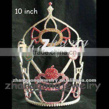 Cupcake design beauty largen pageant crown