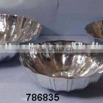 Decorative Aluminium Metal Fruit Candy Bowl Set