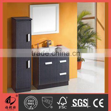Cheap Black OAK Melamine Bathroom Vanity with bathroom mirror 2015100