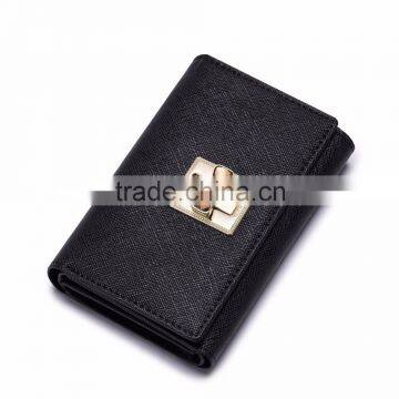 Customize special black revolving button wallet