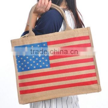 reusable jute shopping bag