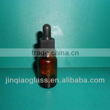 20ml and 30ml amber glass eye drop bottle with glass pipette