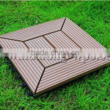 wood plastic composite tile/interlocking deck tile/DIY tile