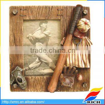 Antique baseball frame wholesale resin unique photo frames