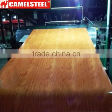 Wood color coated steel coil ppgi