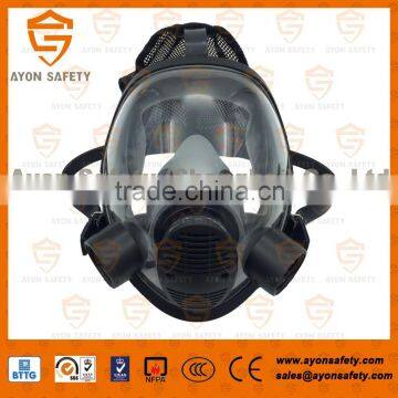 Spherical full face anti-gas mask with RD40 double connector for protection-Ayonsafety