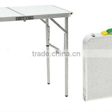 Aluminium camping folding BBQ table