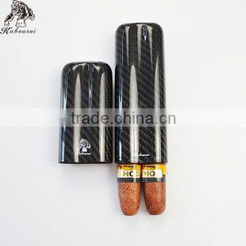 High-end AA grade 3K twill surface cigar boxes cigar holder carbon fiber cigar tube for sale