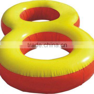 water inflatable floating double circle pontoon