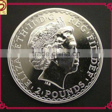 promotional custom pure silver coin