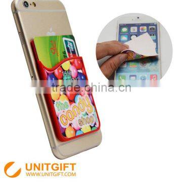 Card holder attach to the back of smart phone