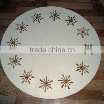 Christmas felt mat for tree xmas tree stand mat for home decoration
