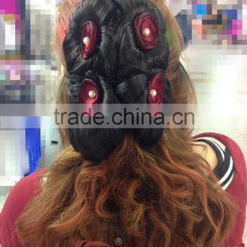 Wholesale Synthetic hair pieces, claw clip hair updo