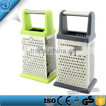 4 Sides Stainless Steel Vegetable slicer Grater,Mini manual kitchen tower grater,4 Sides Portable Stainless Steel Cheese Graters