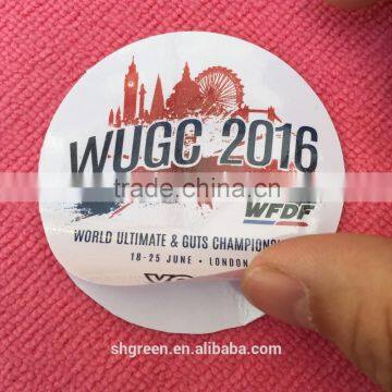 Africa Vinyl Gum Sticker With Offset Printing