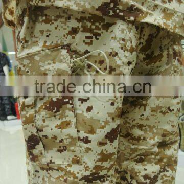 Custom Cotton Polyest Ripstop Desert Digital Camouflage Lybria Army Vertical Collar Fighting ACU Uniform photo-4
