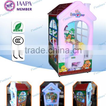 Funshare 2015 popular toy crane game machine toy vending machine for kids