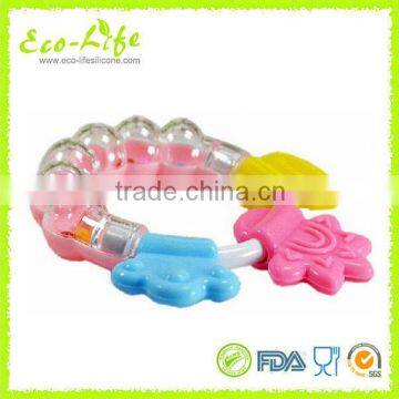BPA Free Silicone Baby Teether, Infant Training Tooth Massager Bell Toys for Biting photo-4
