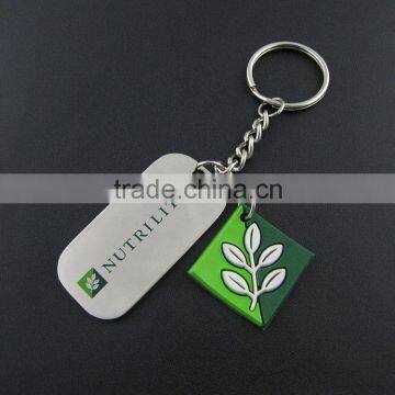Wholesale Custom Laser Military Dog Tag With Key Ring