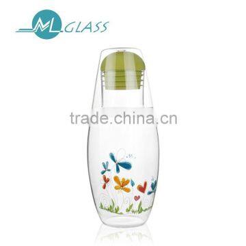 1000ml white glass bottle N6459