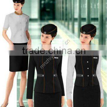 HOT selled good quality and inexpensive airline stewardess uniform