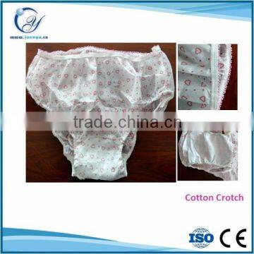 Plus size printed hospital disposable paper panties