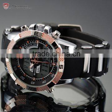 Mens LCD Day Date Quatrz Digital Military Outdoors Shark Sport Watch photo-4