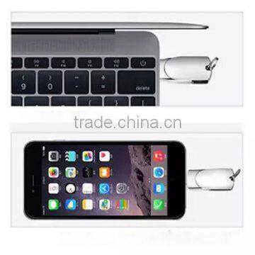 2016 hot selling rotated usb disk promotion metal USB flash drive u disk for iPhone