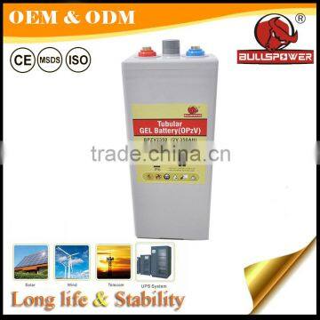 2v100ah tubular gel OPzV battery for Telecommunication Equipment