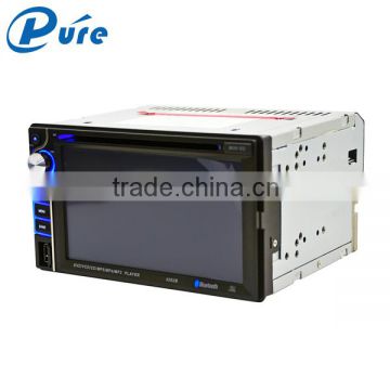 6.2 inch Touch Screen 2 Din Universal Car DVD Player with TV,FM and Bluetooth