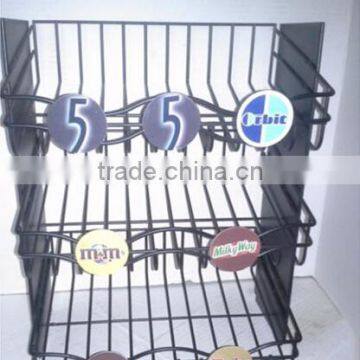 Custom-made rack,high quality wire food display rack stand