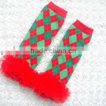 Christmas Design Leg Warmers With Matching Headband Set Toddler Kids Socks Newborn Leg Warmers