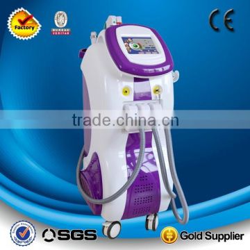 Professional 3 in 1 ipl rf laser with ipl handle, RF handle,nd yag laser handle