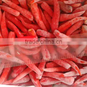 frozen red chili/pepper - high quality from Vietnam (without stem)