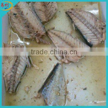 Canned fish jack mackerel in natural oil
